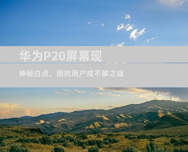 华为P20屏幕现神秘白点，困扰用户成不解之谜