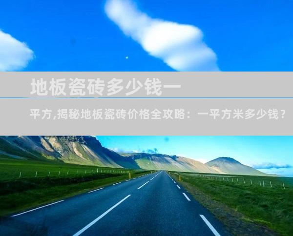 地板瓷砖多少钱一平方,揭秘地板瓷砖价格全攻略：一平方米多少钱？
