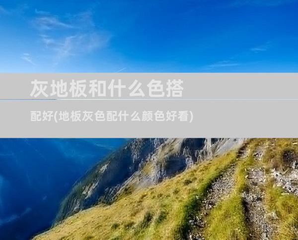 灰地板和什么色搭配好(地板灰色配什么颜色好看)