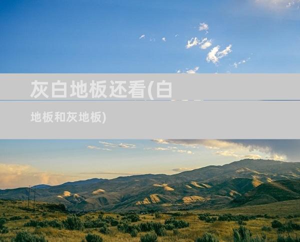 灰白地板还看(白地板和灰地板)