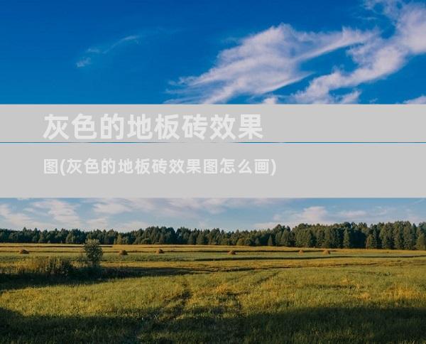 灰色的地板砖效果图(灰色的地板砖效果图怎么画)