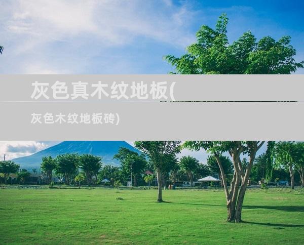 灰色真木纹地板(灰色木纹地板砖)