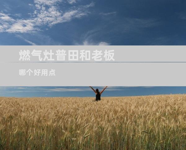 燃气灶普田和老板哪个好用点