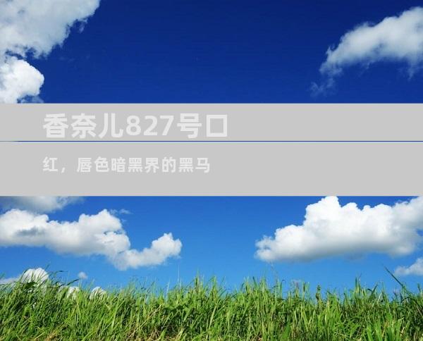 香奈儿827号口红，唇色暗黑界的黑马