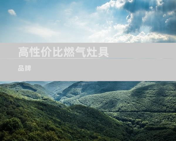 高性价比燃气灶具品牌