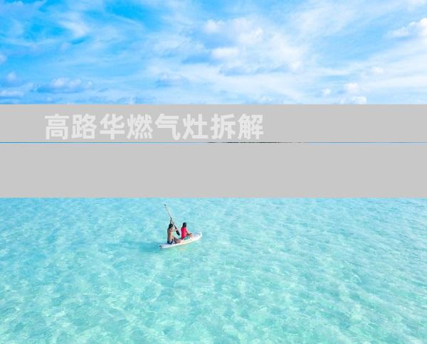 高路华燃气灶拆解